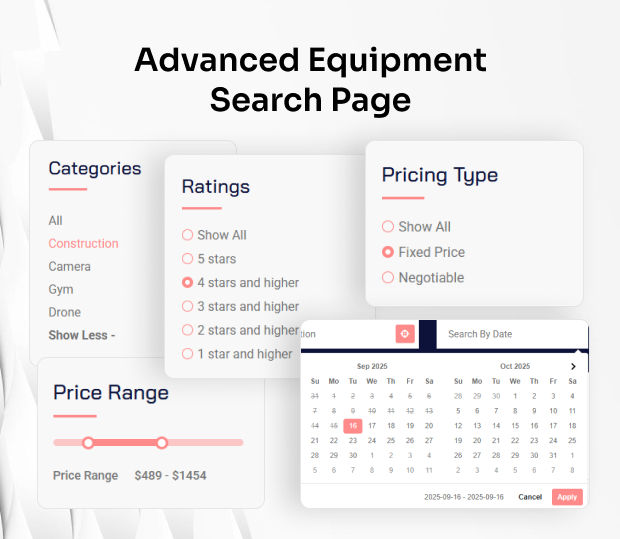 RentEq- Multitenant Multipurpose Rental Website (with Ecommerce) Builder - 17
